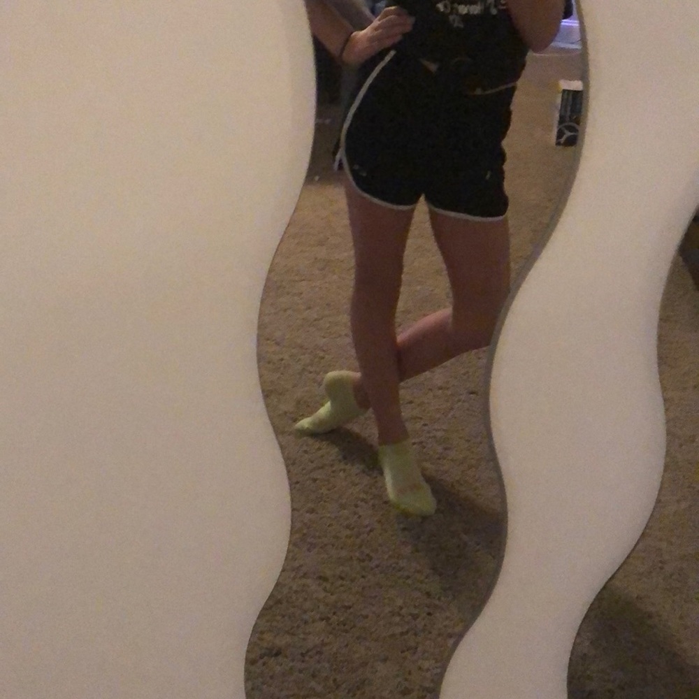 Black and white shorts